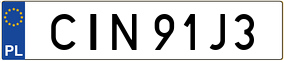 Trailer License Plate